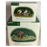 Dept 56 New England Village Series The Cranberry House, Gathering Cranberries, Its Almost Thanksgiving and Mountain View Cabin