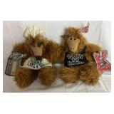 Vintage Alf Collection - Contains one 1987 Alien Productions Talking Alf with Cassette (Missing Battery Cover) and  2 Burger King "Many Faces of Alf" Record and Puppet Sets