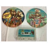 Vintage Alf Collection - Contains one 1987 Alien Productions Talking Alf with Cassette (Missing Battery Cover) and  2 Burger King "Many Faces of Alf" Record and Puppet Sets