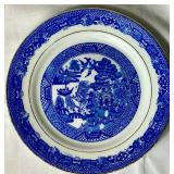 Asian Collection of Vases, Fans, Pitcher, Plate and Carved Village Scene