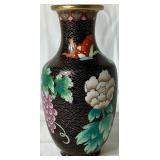 Asian Collection of Vases, Fans, Pitcher, Plate and Carved Village Scene