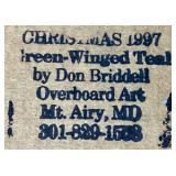 Overboard Art Handmade Wild Bird Ornaments by Don Briddell 1990-1999