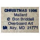 Overboard Art Handmade Wild Bird Ornaments by Don Briddell 1990-1999