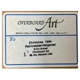 Overboard Art Handmade Wild Bird Ornaments by Don Briddell 1990-1999
