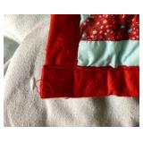 Vintage Quilt 90" X 94" - Hand Tied and Hand Stitched with 2 Matching Pillows