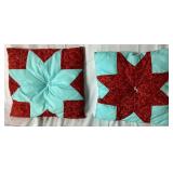 Vintage Quilt 90" X 94" - Hand Tied and Hand Stitched with 2 Matching Pillows