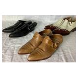 (2) Pairs of Circle S - Size 9M, and (1) Nine West - Size 8M Cowgirl Ankle Booties