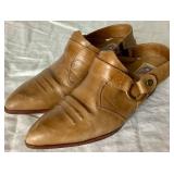 (2) Pairs of Circle S - Size 9M, and (1) Nine West - Size 8M Cowgirl Ankle Booties