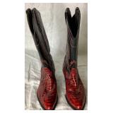 Tony Lama Vintage Leather Cowboy Boots Size 9M
