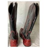 Tony Lama Vintage Leather Cowboy Boots Size 9M