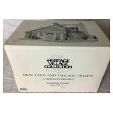 Dept 56 Retired New England Village Series J. Hudson Stoveworks, Bluebird Seed and Bulb and Otis Hayes Butcher