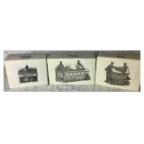 Dept 56 Retired New England Village Series General Store, Sleepy Hollow and Stoney Brook Town Hall