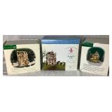 Dept 56 New England Village Series Hale & Hardy House, Springfield Studio Gift Set and Franklin Hook & Ladder Co.