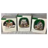 Dept 56 New England Village Series Revere Silver Works, Wm. Walton Fine Clocks & Pocket Pieces and P.L. Wheeler