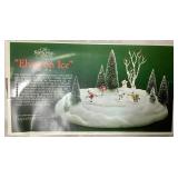 Dept 56 North Pole Series Backdrop and Accessories - 5 Piece Set