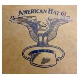 American Hat Co. 3X Clear Beaver Cowboy Hat Size 7 with Feather Band (Comes with Original Box)