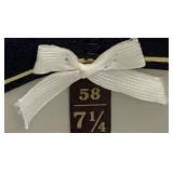 Smoke Grey Top Rail Style WF2527 Stetson 4X Beaver Fur Felt Cowboy Hat Size 7 1/4 - 58 with Rope Band and Feather Accent (Comes with Original Box)