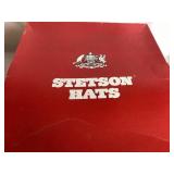 Smoke Grey Top Rail Style WF2527 Stetson 4X Beaver Fur Felt Cowboy Hat Size 7 1/4 - 58 with Rope Band and Feather Accent (Comes with Original Box)