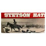 Smoke Grey Top Rail Style WF2527 Stetson 4X Beaver Fur Felt Cowboy Hat Size 7 1/4 - 58 with Rope Band and Feather Accent (Comes with Original Box)