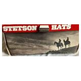 Smoke Grey Top Rail Style WF2527 Stetson 4X Beaver Fur Felt Cowboy Hat Size 7 1/4 - 58 with Rope Band and Feather Accent (Comes with Original Box)