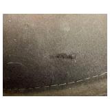 Brown Stetson 5X Beaver Felt Fur Cowboy Hat Size 7 3/8 with Feather Hat Band (Comes with Original Box) - small holes/imperfections on one side from pins placed on hat