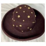 3 Studded Bollman Hat Co. 100% Wool Doeskin Felt Western Style Bundle (No Size Marked)