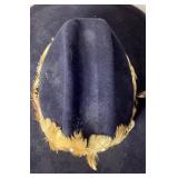 3 Studded Bollman Hat Co. 100% Wool Doeskin Felt Western Style Bundle (No Size Marked)