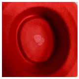 Vintage Western Hat Collection - Sonni San Francisco Woven Hat (No Size Marked), Fox Western Hat Co. Size 7, Red 100% Wool Felt Hat ( No Size Marked)