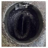 Vintage Western Hat Collection - Sonni San Francisco Woven Hat (No Size Marked), Fox Western Hat Co. Size 7, Red 100% Wool Felt Hat ( No Size Marked)