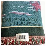 (2) Dept 56 New England Village and North Pole Series Throws 48 x 67