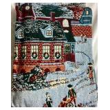(2) Dept 56 New England Village and North Pole Series Throws 48 x 67