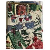 (2) Dept 56 New England Village and North Pole Series Throws 48 x 67