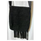 Global Identity Suede Fringe Western Style Jacket Size L, with Esprit Fringe Crossbody Bag 
