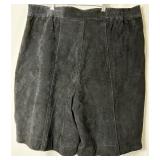 2 Suede Skirts - Size 18 W and Black Suede Shorts - Size 16, Saint Johns Bay and August Max Women