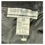 2 Suede Skirts - Size 18 W and Black Suede Shorts - Size 16, Saint Johns Bay and August Max Women