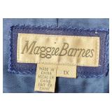 Maggie Barnes Leather Jacket Size 1X and Wilsons Leather Gloves Size L (Tag still attached)
