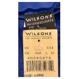 Maggie Barnes Leather Jacket Size 1X and Wilsons Leather Gloves Size L (Tag still attached)