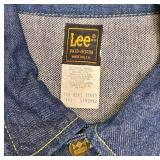 Vintage Lee Rider Terex General Motors Denim Trucker Jacket Size 46L