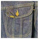 Vintage Lee Rider Terex General Motors Denim Trucker Jacket Size 46L