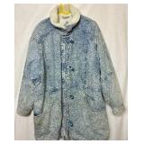 Blue Creek Vintage Acid Wash Denim Full Length Jean Jacket Size 1X