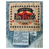 Blue Creek Vintage Acid Wash Denim Full Length Jean Jacket Size 1X