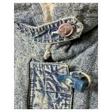 Blue Creek Vintage Acid Wash Denim Full Length Jean Jacket Size 1X