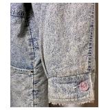 Blue Creek Vintage Acid Wash Denim Full Length Jean Jacket Size 1X