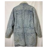 Blue Creek Vintage Acid Wash Denim Full Length Jean Jacket Size 1X
