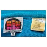 Miller Outwear Vintage Western Style Cow Suede Fringe and Feather Accented Sweater Size XL