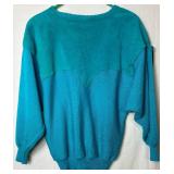 Miller Outwear Vintage Western Style Cow Suede Fringe and Feather Accented Sweater Size XL