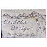 Cosecha Designs Wool Blanket Poncho Style Coat - One Size Fits Most, 40 Length 