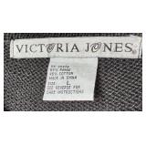 2 Victoria Jones Native American Inspired Beaded Cowl-Neck Sweaters Size L (one with tag still attached)