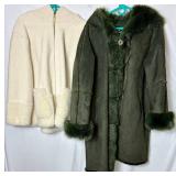 Koolaburra by Ugg Faux Fur Coat - Size XL, and Utex Design Faux Fur Coat  - Size L