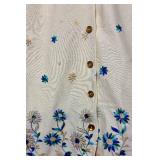Set of 3 Womens 70s Embroidered/Embellished Polyester Pantsuits 